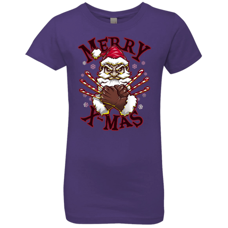 T-Shirts Purple Rush / YXS Merry X-Mas Girls Premium T-Shirt