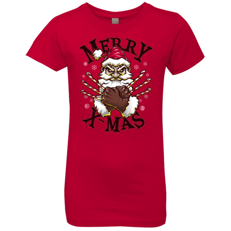 T-Shirts Red / YXS Merry X-Mas Girls Premium T-Shirt