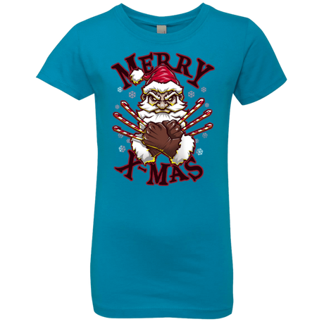 T-Shirts Turquoise / YXS Merry X-Mas Girls Premium T-Shirt