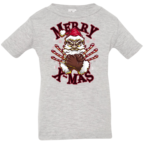 T-Shirts Heather Grey / 6 Months Merry X-Mas Infant Premium T-Shirt