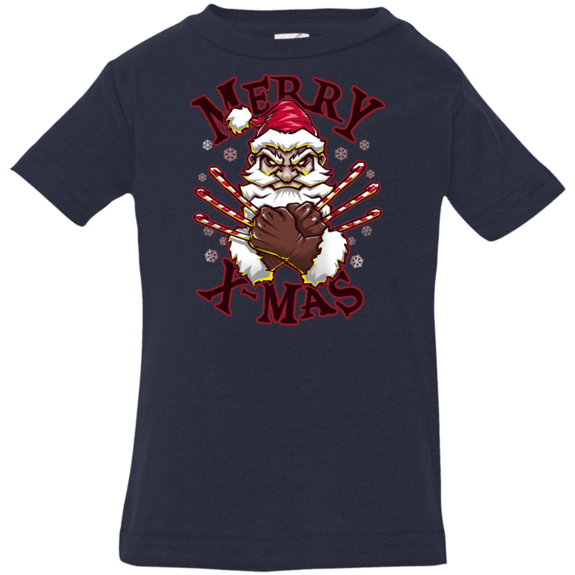 T-Shirts Navy / 6 Months Merry X-Mas Infant Premium T-Shirt