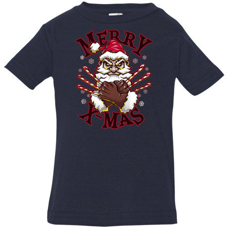 T-Shirts Navy / 6 Months Merry X-Mas Infant Premium T-Shirt