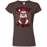 T-Shirts Dark Chocolate / S Merry X-Mas Junior Slimmer-Fit T-Shirt