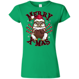 T-Shirts Irish Green / S Merry X-Mas Junior Slimmer-Fit T-Shirt