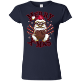 T-Shirts Navy / S Merry X-Mas Junior Slimmer-Fit T-Shirt