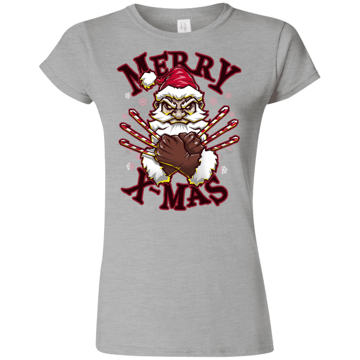 T-Shirts Sport Grey / S Merry X-Mas Junior Slimmer-Fit T-Shirt