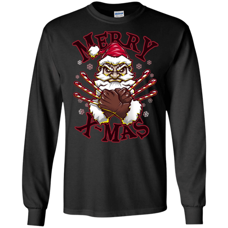 T-Shirts Black / S Merry X-Mas Men's Long Sleeve T-Shirt