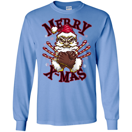 T-Shirts Carolina Blue / S Merry X-Mas Men's Long Sleeve T-Shirt