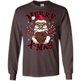 T-Shirts Dark Chocolate / S Merry X-Mas Men's Long Sleeve T-Shirt