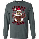 T-Shirts Dark Heather / S Merry X-Mas Men's Long Sleeve T-Shirt