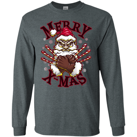 T-Shirts Dark Heather / S Merry X-Mas Men's Long Sleeve T-Shirt