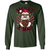 T-Shirts Forest Green / S Merry X-Mas Men's Long Sleeve T-Shirt