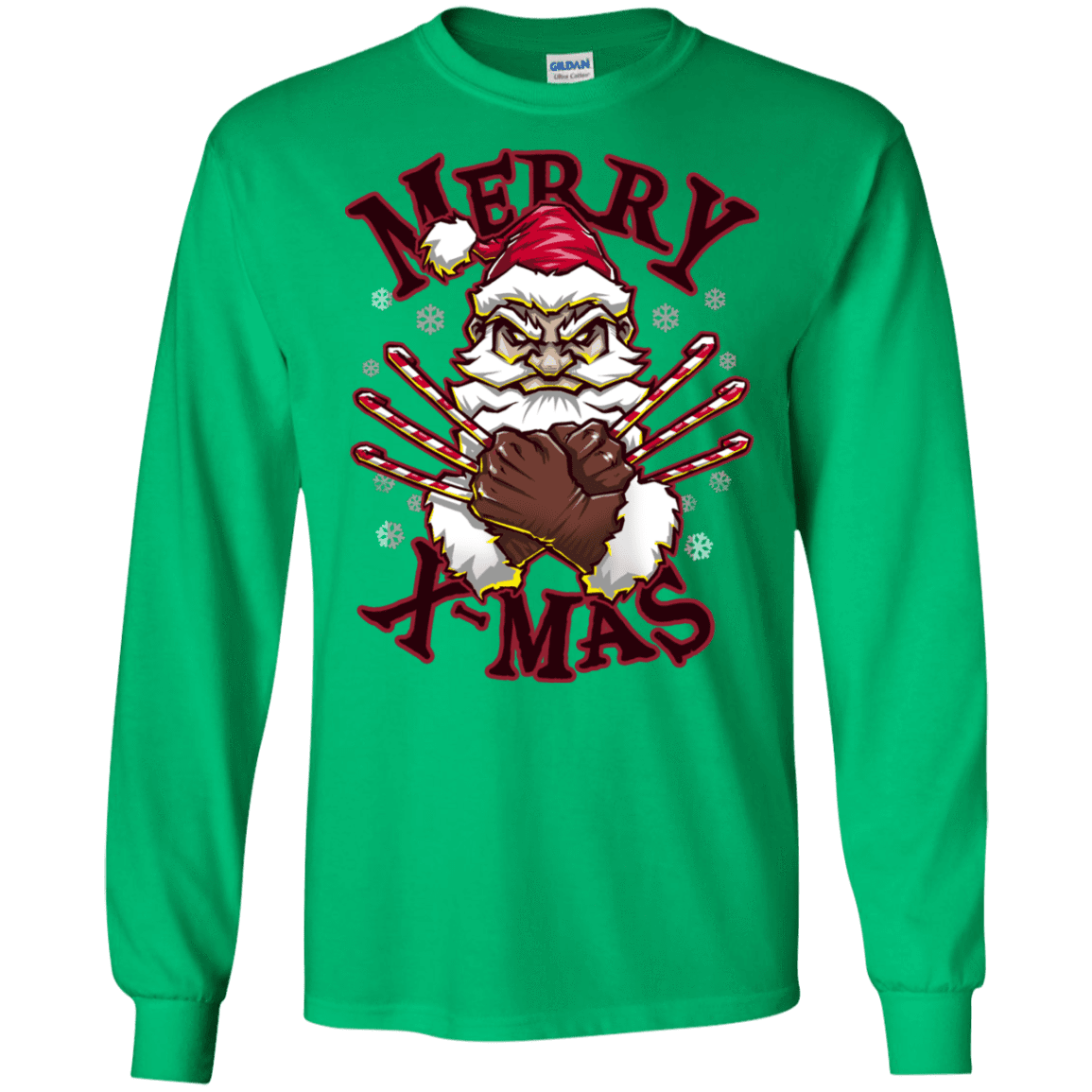 T-Shirts Irish Green / S Merry X-Mas Men's Long Sleeve T-Shirt