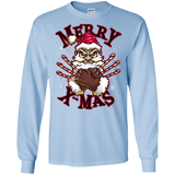 T-Shirts Light Blue / S Merry X-Mas Men's Long Sleeve T-Shirt