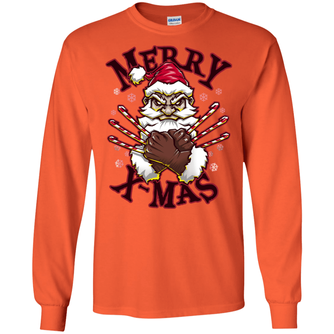 T-Shirts Orange / S Merry X-Mas Men's Long Sleeve T-Shirt