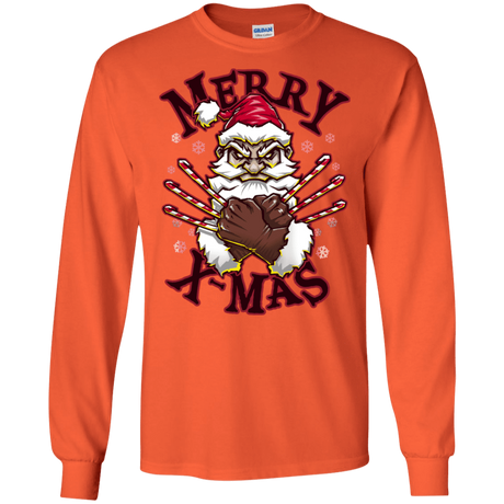 T-Shirts Orange / S Merry X-Mas Men's Long Sleeve T-Shirt