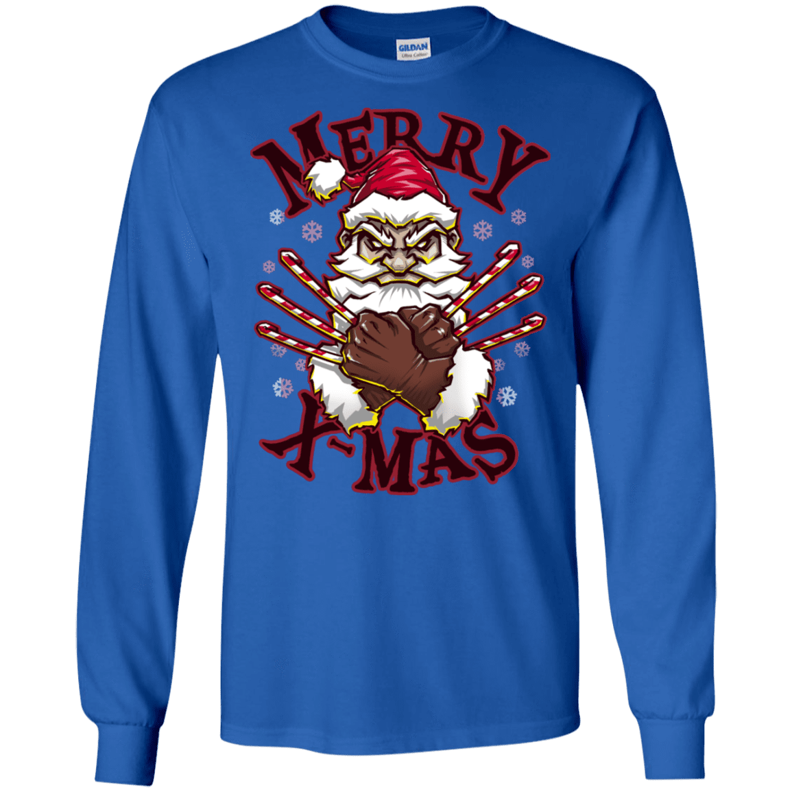 T-Shirts Royal / S Merry X-Mas Men's Long Sleeve T-Shirt