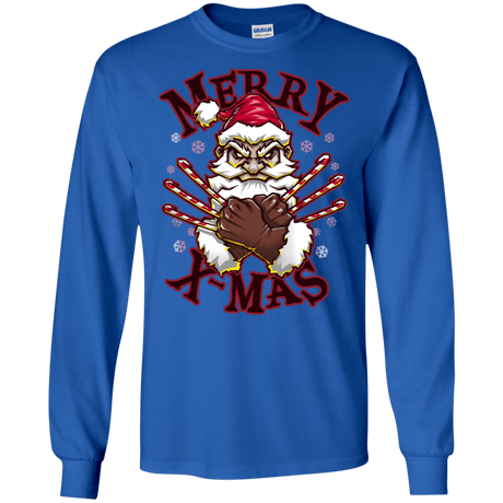 T-Shirts Royal / S Merry X-Mas Men's Long Sleeve T-Shirt