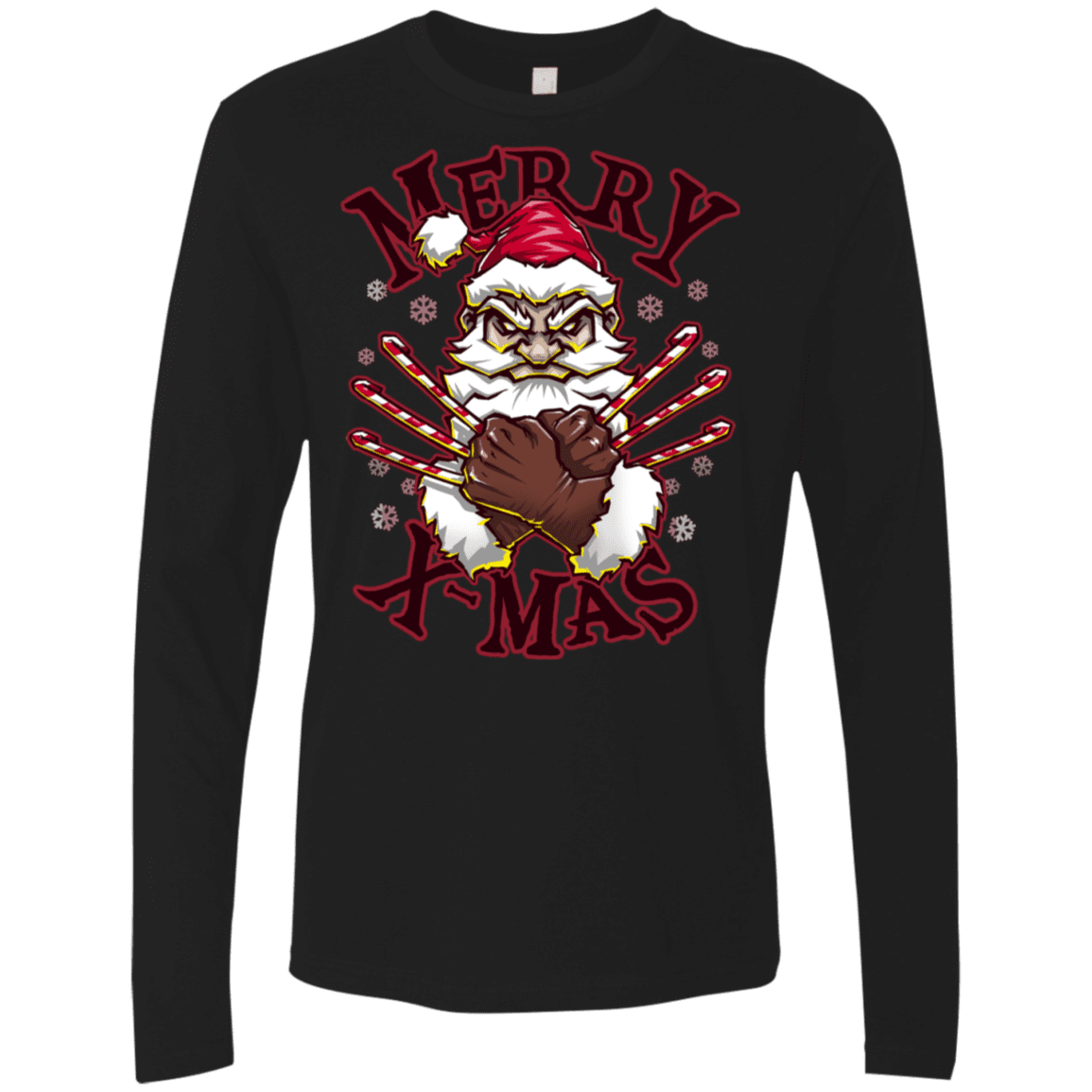 T-Shirts Black / S Merry X-Mas Men's Premium Long Sleeve