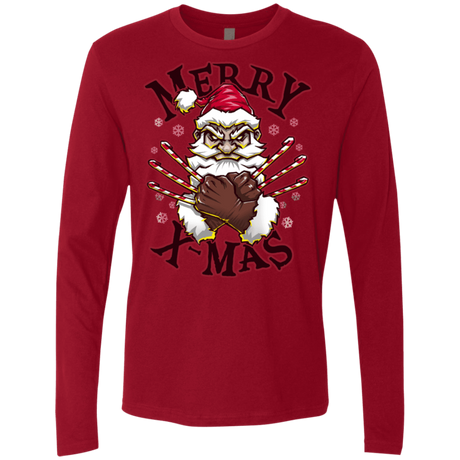 T-Shirts Cardinal / S Merry X-Mas Men's Premium Long Sleeve