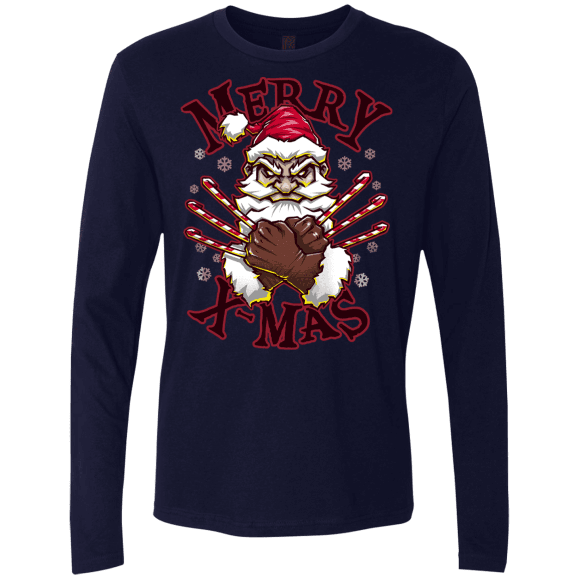 T-Shirts Midnight Navy / S Merry X-Mas Men's Premium Long Sleeve