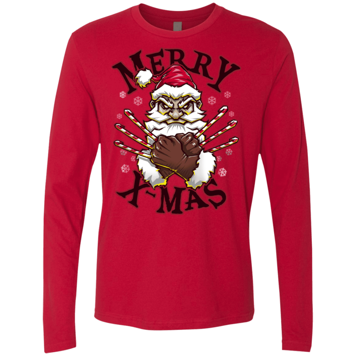 T-Shirts Red / S Merry X-Mas Men's Premium Long Sleeve