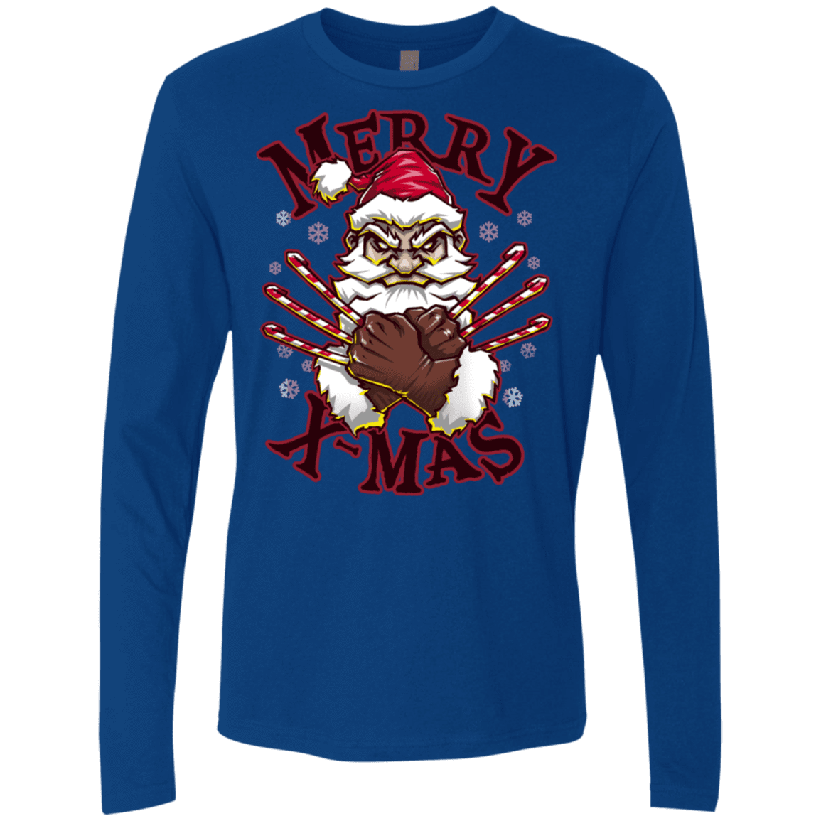 T-Shirts Royal / S Merry X-Mas Men's Premium Long Sleeve