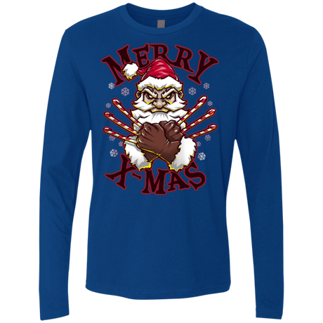 T-Shirts Royal / S Merry X-Mas Men's Premium Long Sleeve