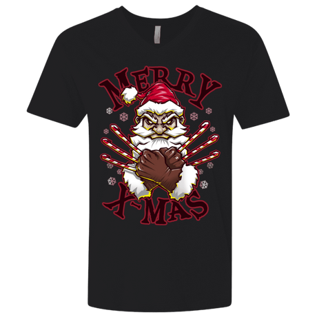 T-Shirts Black / X-Small Merry X-Mas Men's Premium V-Neck