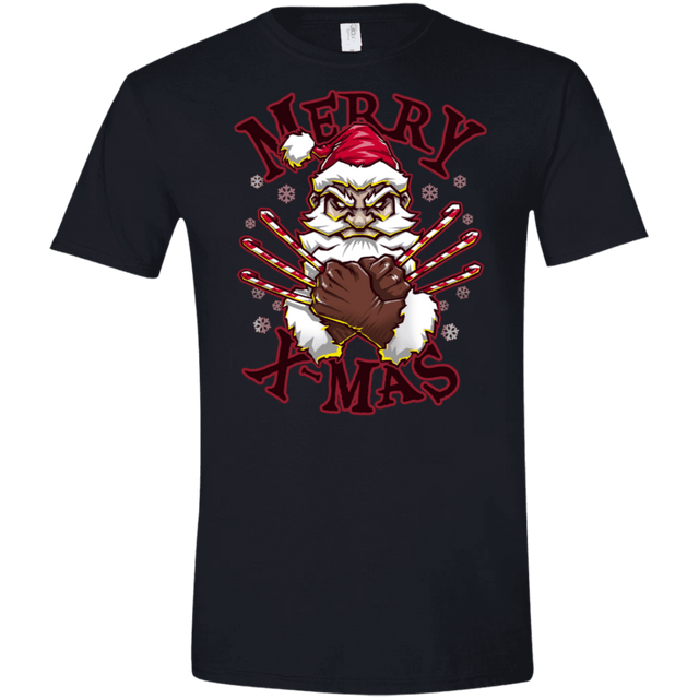 T-Shirts Black / X-Small Merry X-Mas Men's Semi-Fitted Softstyle