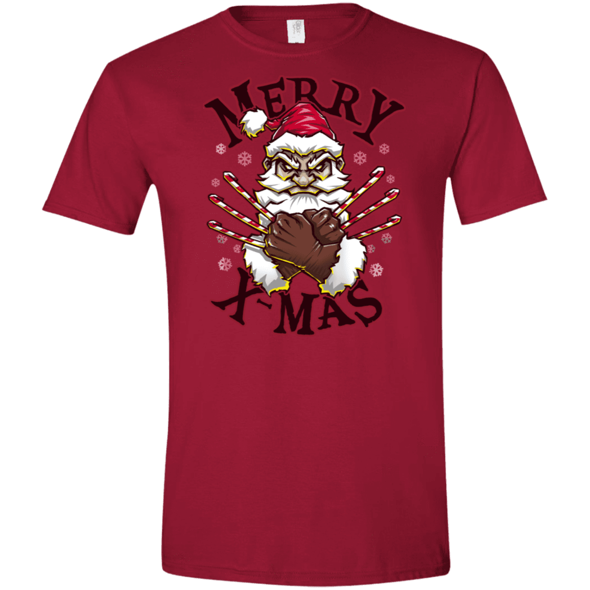 T-Shirts Cardinal Red / S Merry X-Mas Men's Semi-Fitted Softstyle