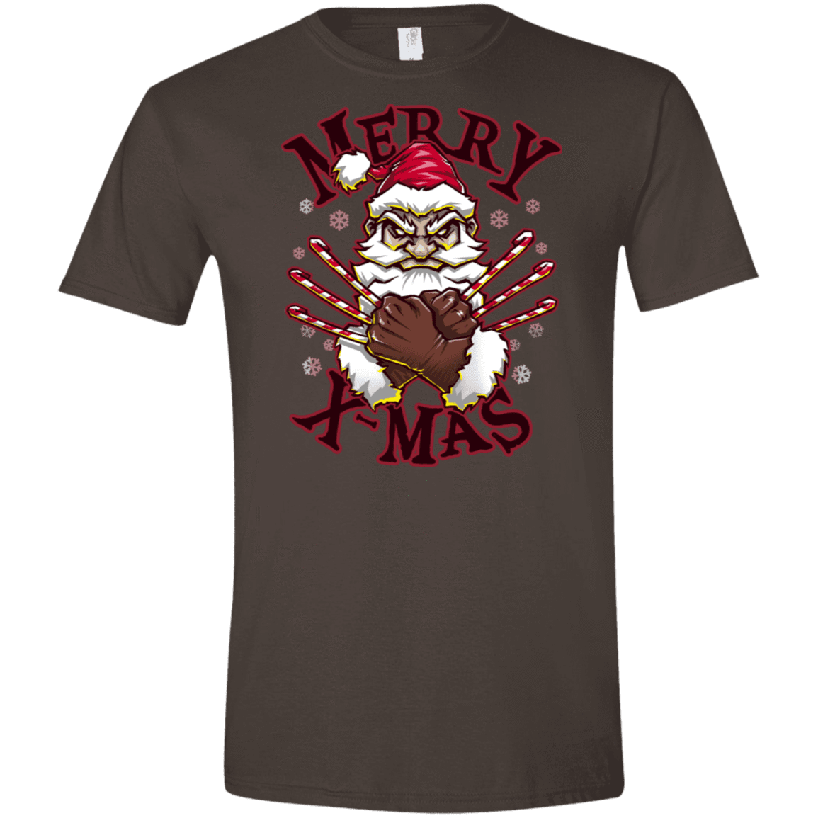 T-Shirts Dark Chocolate / S Merry X-Mas Men's Semi-Fitted Softstyle