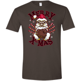 T-Shirts Dark Chocolate / S Merry X-Mas Men's Semi-Fitted Softstyle