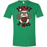 T-Shirts Heather Irish Green / M Merry X-Mas Men's Semi-Fitted Softstyle