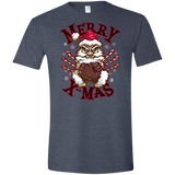 T-Shirts Heather Navy / S Merry X-Mas Men's Semi-Fitted Softstyle