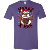T-Shirts Heather Purple / S Merry X-Mas Men's Semi-Fitted Softstyle