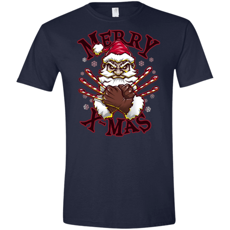 T-Shirts Navy / X-Small Merry X-Mas Men's Semi-Fitted Softstyle