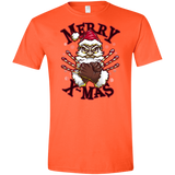 T-Shirts Orange / S Merry X-Mas Men's Semi-Fitted Softstyle