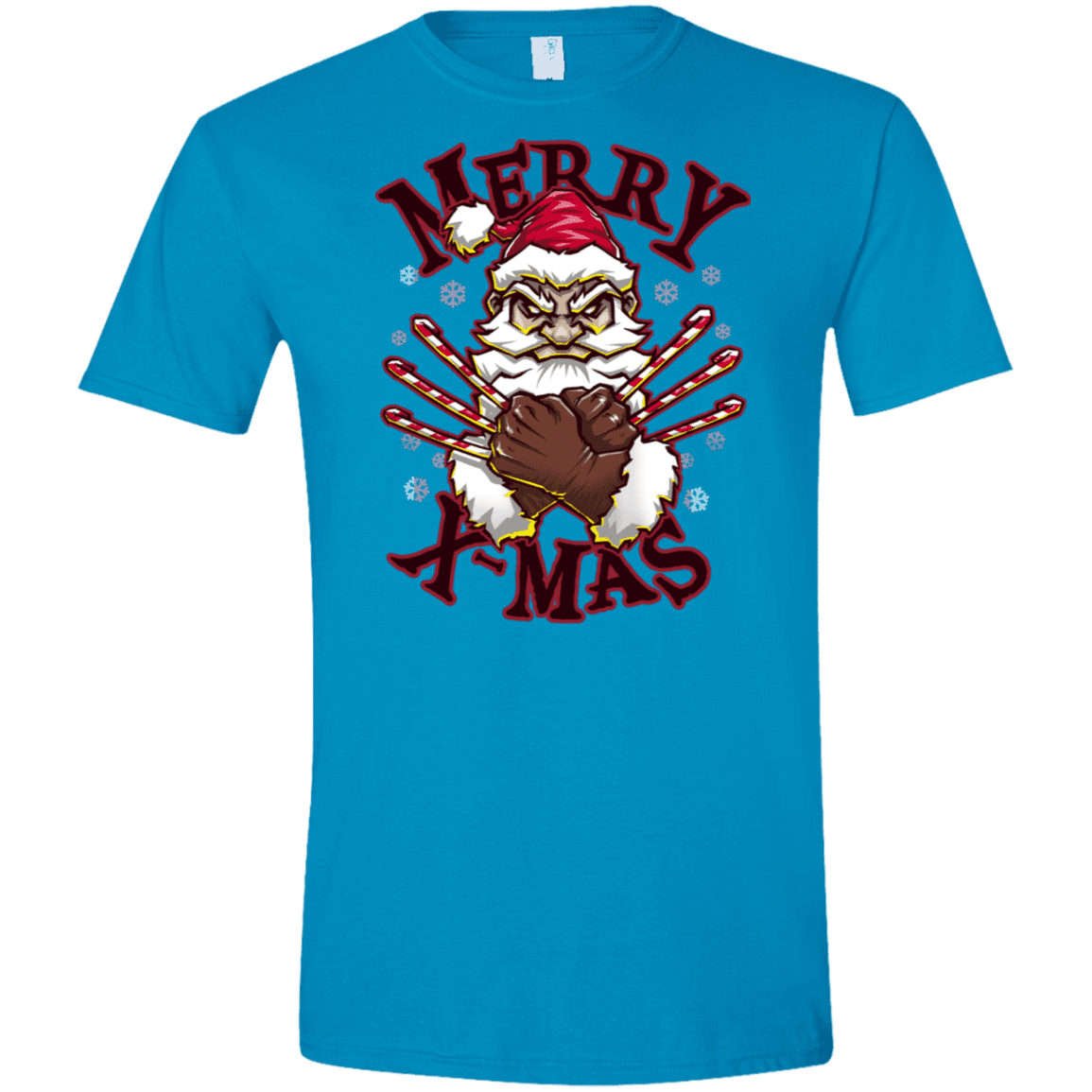 T-Shirts Sapphire / S Merry X-Mas Men's Semi-Fitted Softstyle