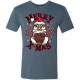 T-Shirts Indigo / S Merry X-Mas Men's Triblend T-Shirt