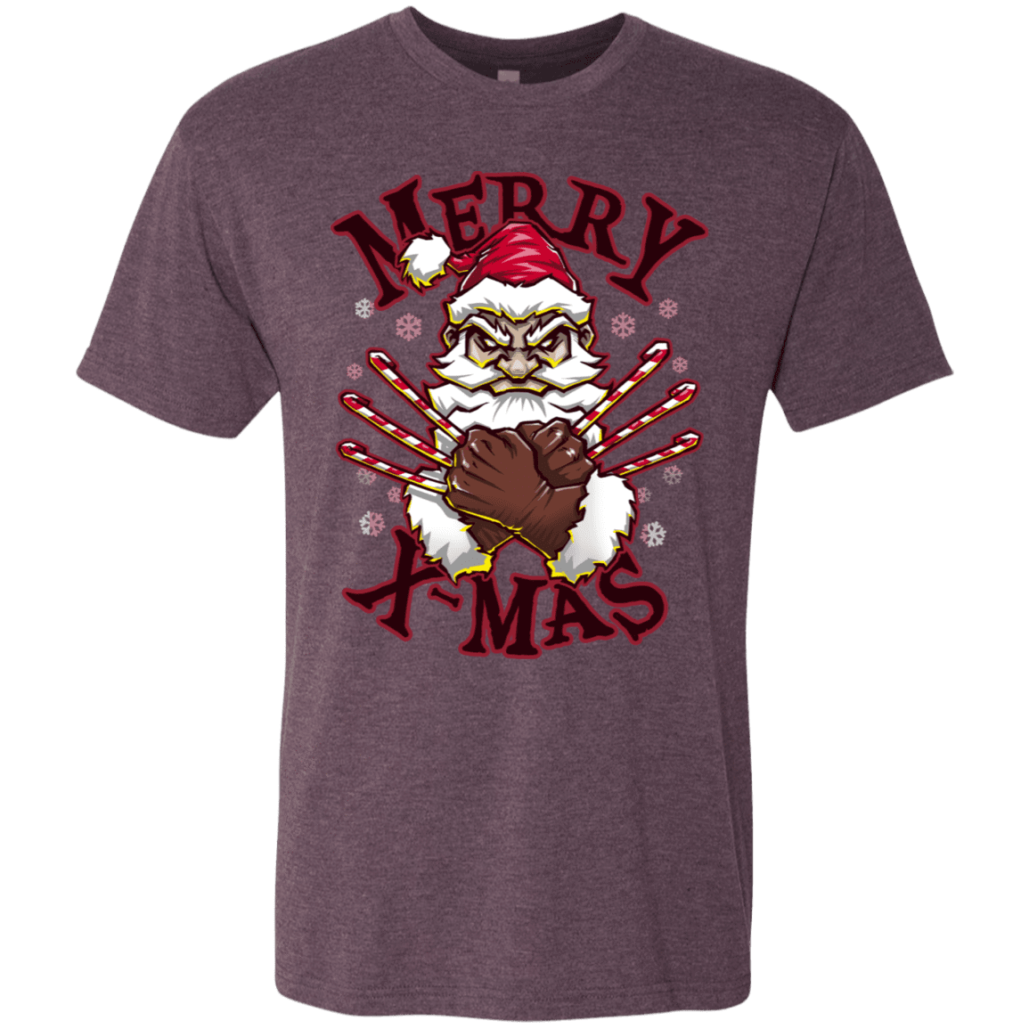 T-Shirts Vintage Purple / S Merry X-Mas Men's Triblend T-Shirt