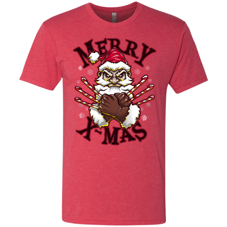 T-Shirts Vintage Red / S Merry X-Mas Men's Triblend T-Shirt