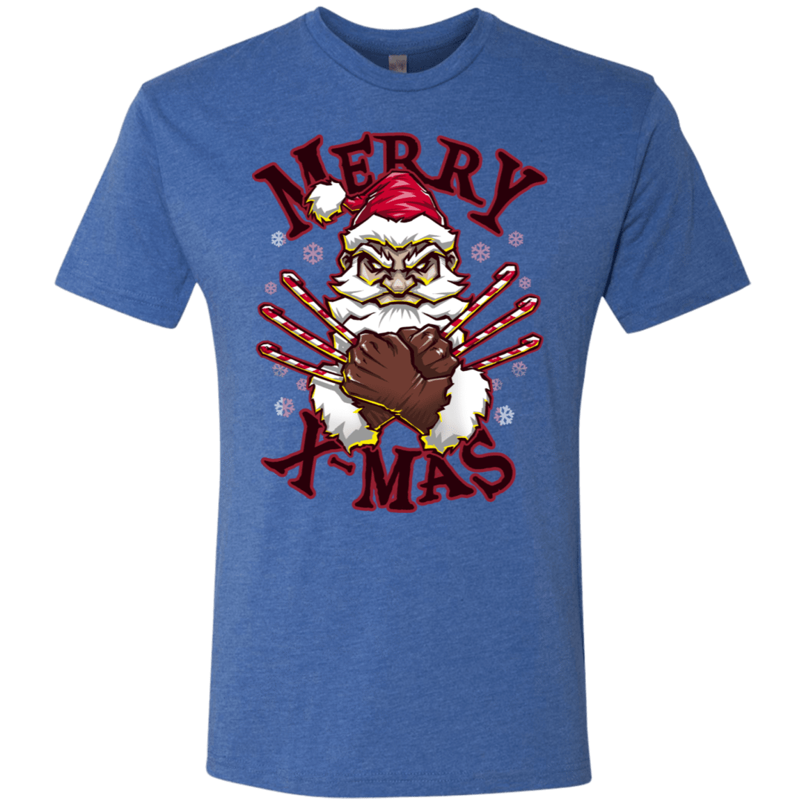 T-Shirts Vintage Royal / S Merry X-Mas Men's Triblend T-Shirt