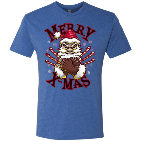 T-Shirts Vintage Royal / S Merry X-Mas Men's Triblend T-Shirt