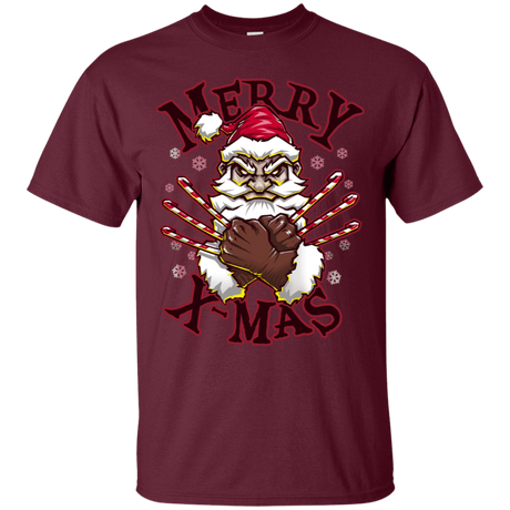 T-Shirts Maroon / S Merry X-Mas T-Shirt