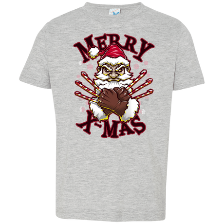 T-Shirts Heather Grey / 2T Merry X-Mas Toddler Premium T-Shirt