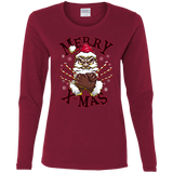 T-Shirts Cardinal / S Merry X-Mas Women's Long Sleeve T-Shirt