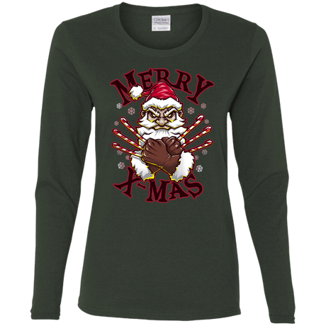 T-Shirts Forest / S Merry X-Mas Women's Long Sleeve T-Shirt