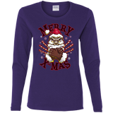 T-Shirts Purple / S Merry X-Mas Women's Long Sleeve T-Shirt