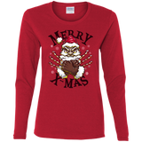 T-Shirts Red / S Merry X-Mas Women's Long Sleeve T-Shirt